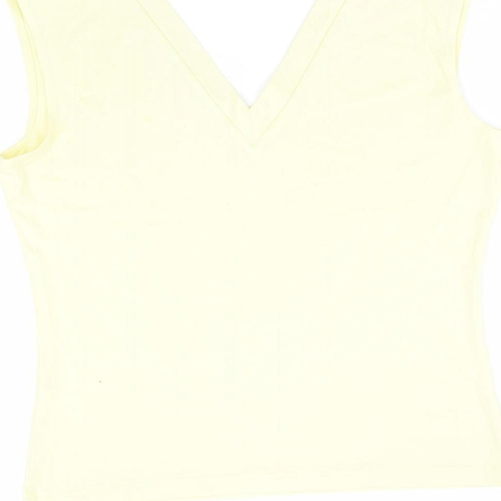 Womens UK Size 12 Marks and Spencer Green Basic Tank