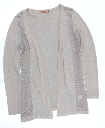 Bellini Womens Brown   Cardigan Jumper Size S  - Longline Cardigan Taupe