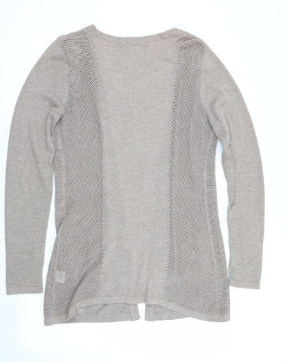 Bellini Womens Brown   Cardigan Jumper Size S  - Longline Cardigan Taupe
