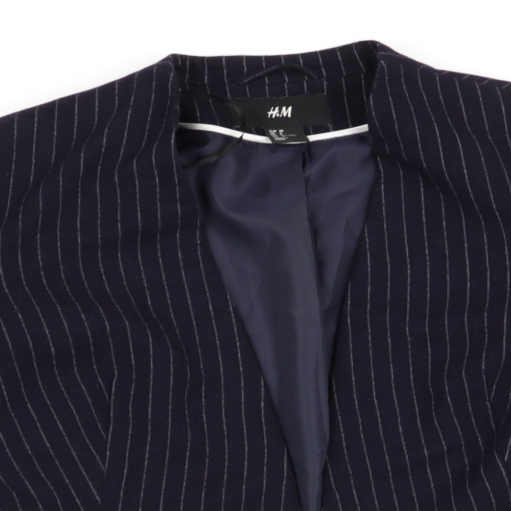 Womens UK Size 10 H&M Blue Jacket