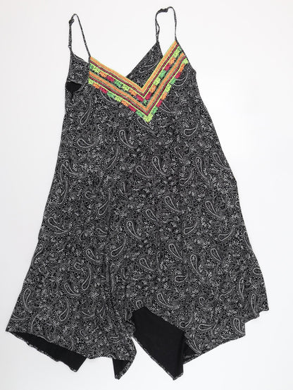 Papaya Womens Black Paisley  Ball Gown  Size 12