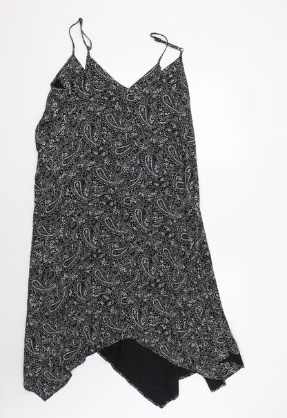 Papaya Womens Black Paisley  Ball Gown  Size 12