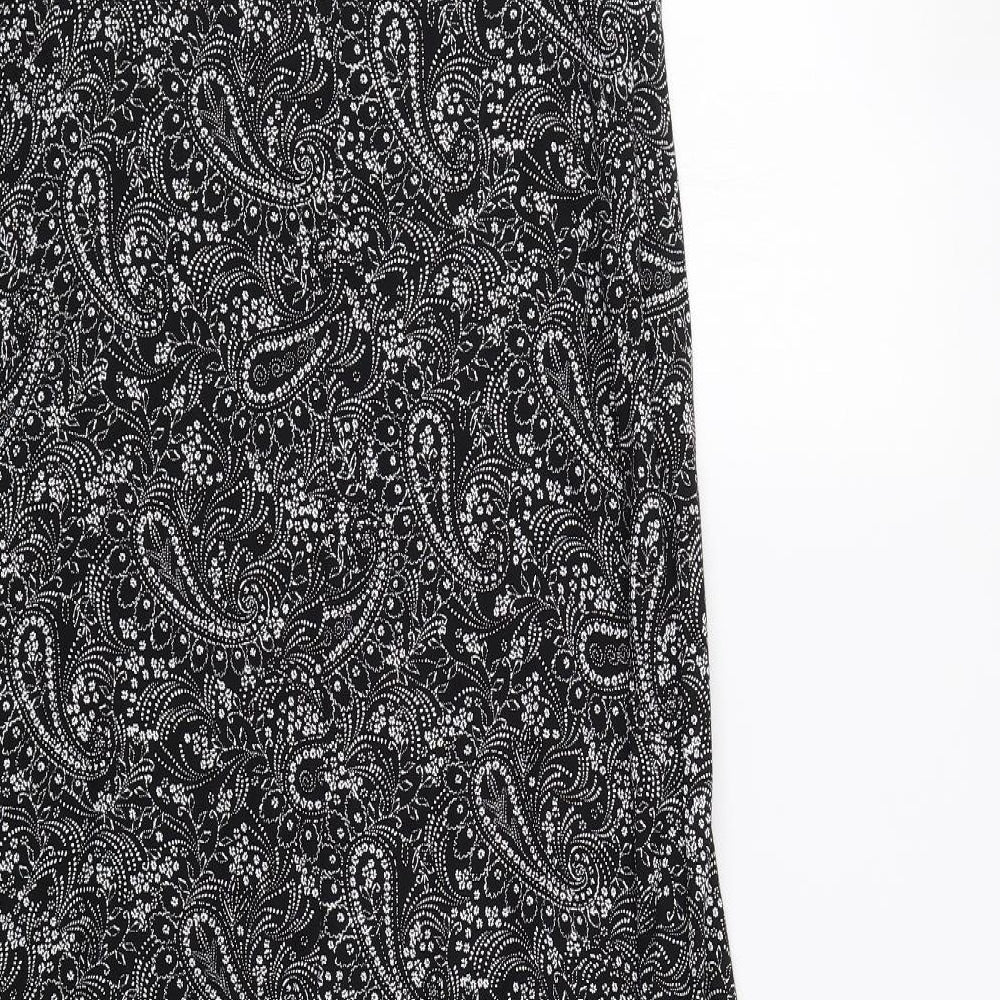 Papaya Womens Black Paisley  Ball Gown  Size 12