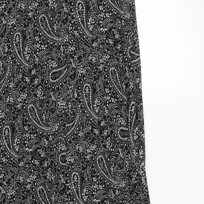 Papaya Womens Black Paisley  Ball Gown  Size 12