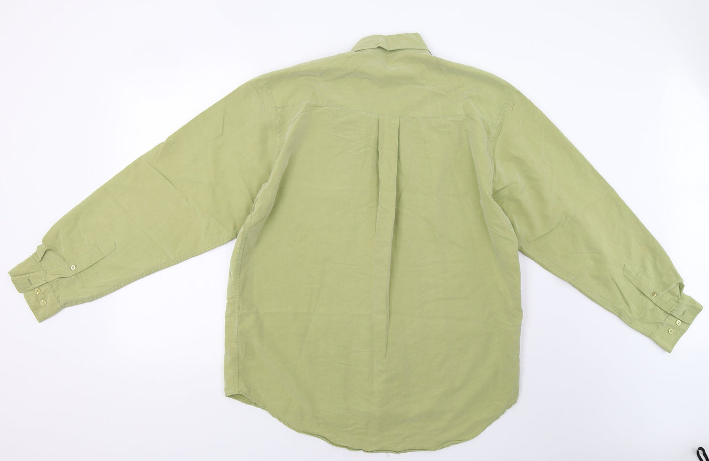 Mens UK Size M Gianni Vialli Green  Button-Up Long Sleeve Casual Shirt