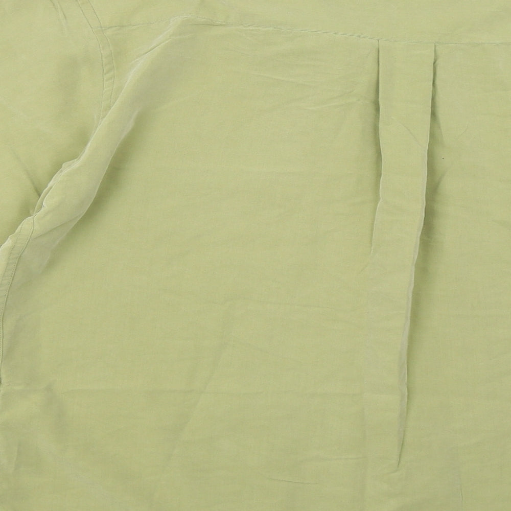 Mens UK Size M Gianni Vialli Green  Button-Up Long Sleeve Casual Shirt