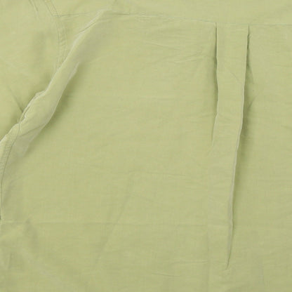 Mens UK Size M Gianni Vialli Green  Button-Up Long Sleeve Casual Shirt