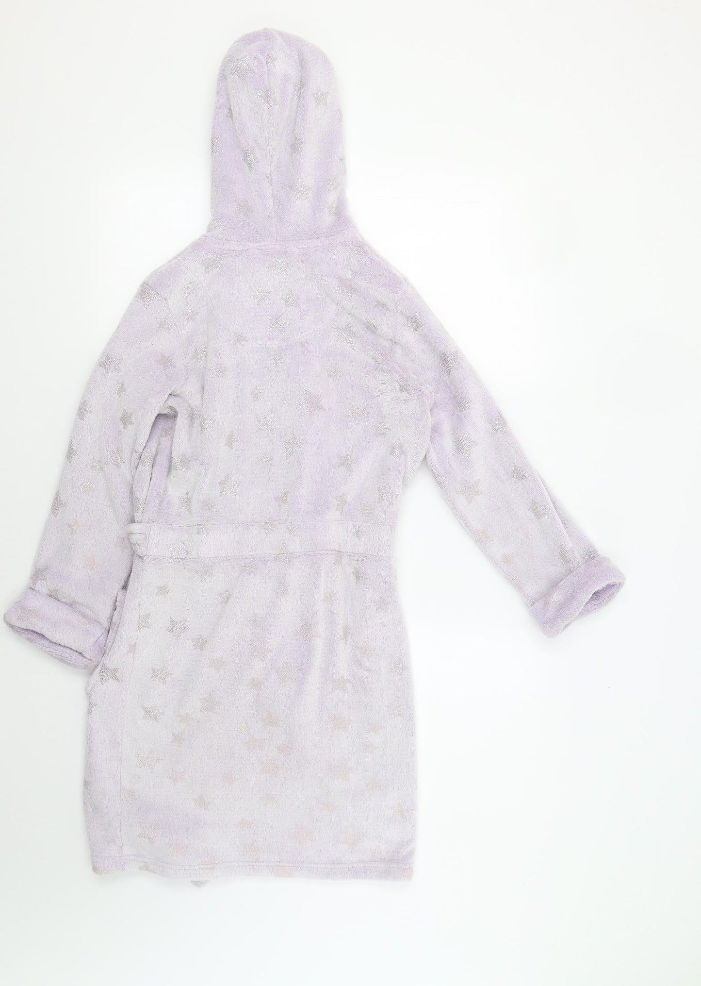 TU Girls Purple   Kimono Robe Size 9-10 Years  - Star Print