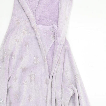 TU Girls Purple   Kimono Robe Size 9-10 Years  - Star Print