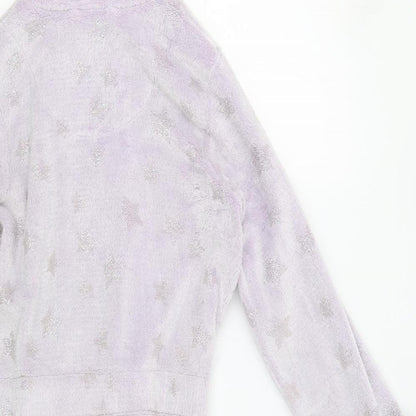 TU Girls Purple   Kimono Robe Size 9-10 Years  - Star Print