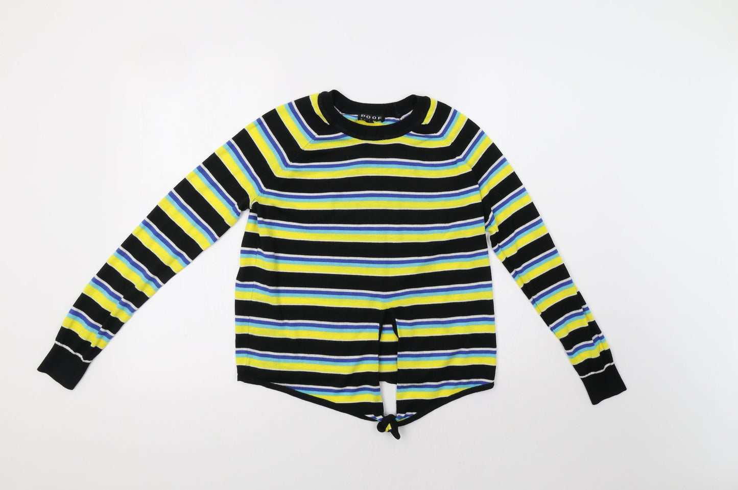Womens UK Size S Poof Multicoloured Pullover Jumper