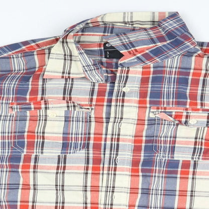Mens UK Size XL Easy Multicoloured  Button-Up Long Sleeve Casual Shirt