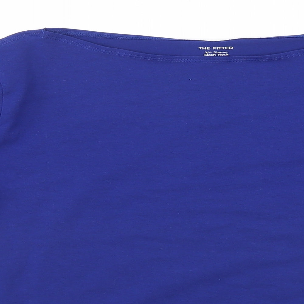 Womens UK Size 18 Preworn Blue Basic T-Shirt