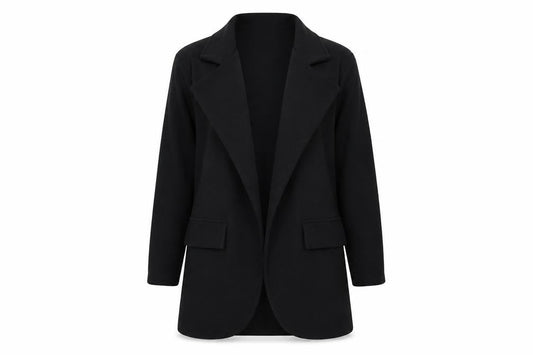 Womens UK Size 12 PRETTYLITTLETHING Black Overcoat