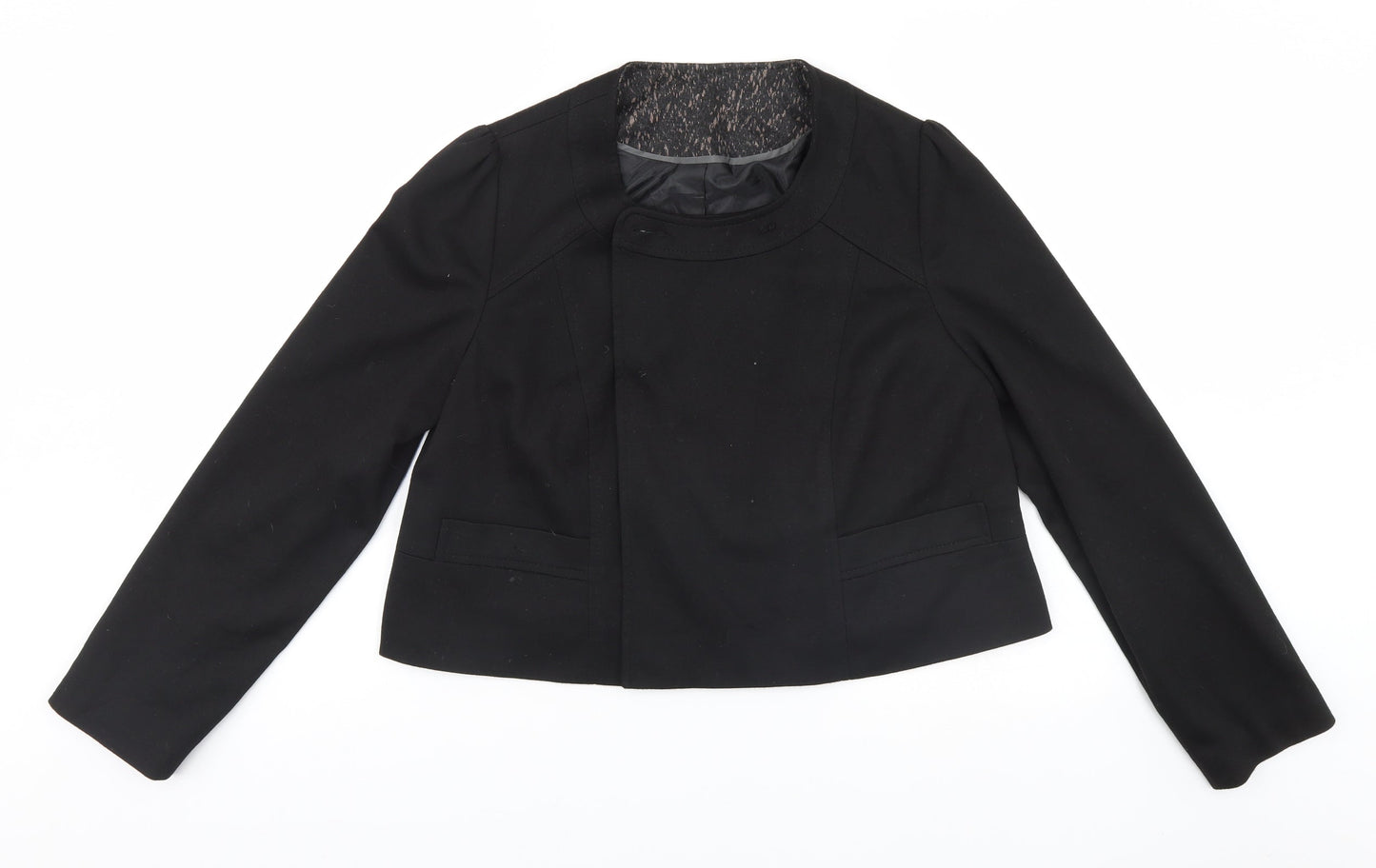 Womens UK Size  Preworn Black Jacket