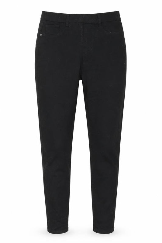 Front view of New Look women’s black jegging jeans, size UK 10, 21-inch leg
