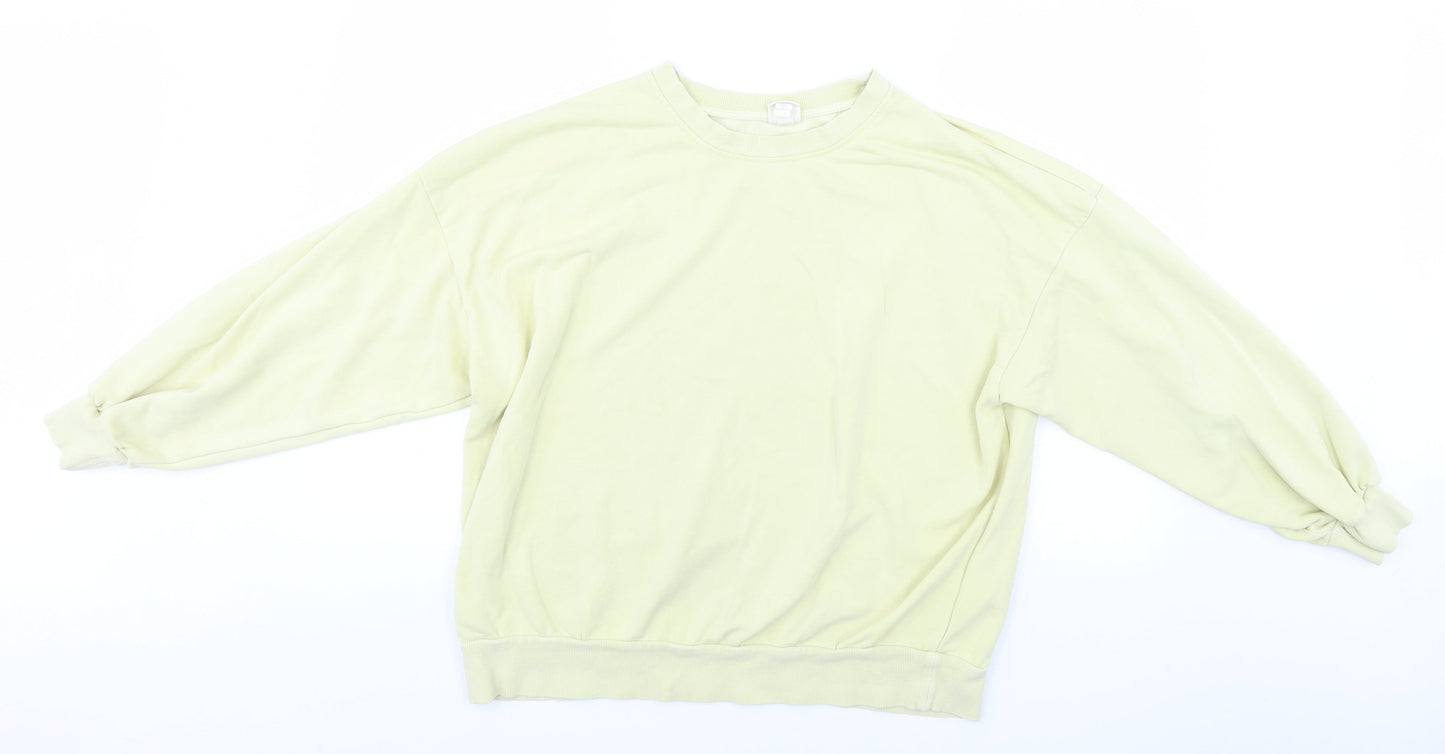 Womens UK Size M H&M Yellow Pullover Jumper