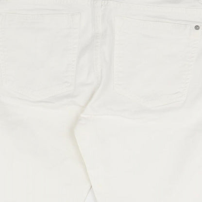 H&M Womens White   Dungaree Shorts Shorts Size 32