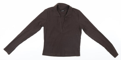 MONKL Mens Brown Striped   T-Shirt
