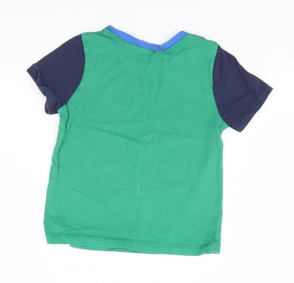 George Boys Green   Basic T-Shirt Size 3-4 Years  - Future Race Car Driver