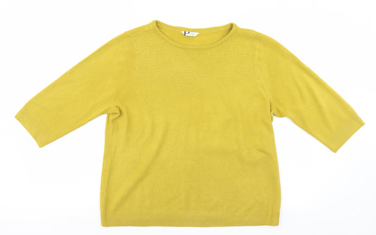 BHS Womens Gold   Pullover Jumper Size 18