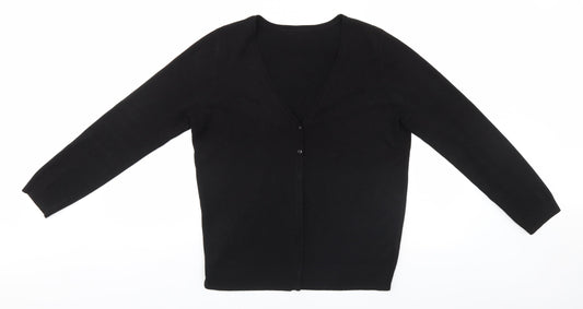 BHS Womens Black   Cardigan Jumper Size 14