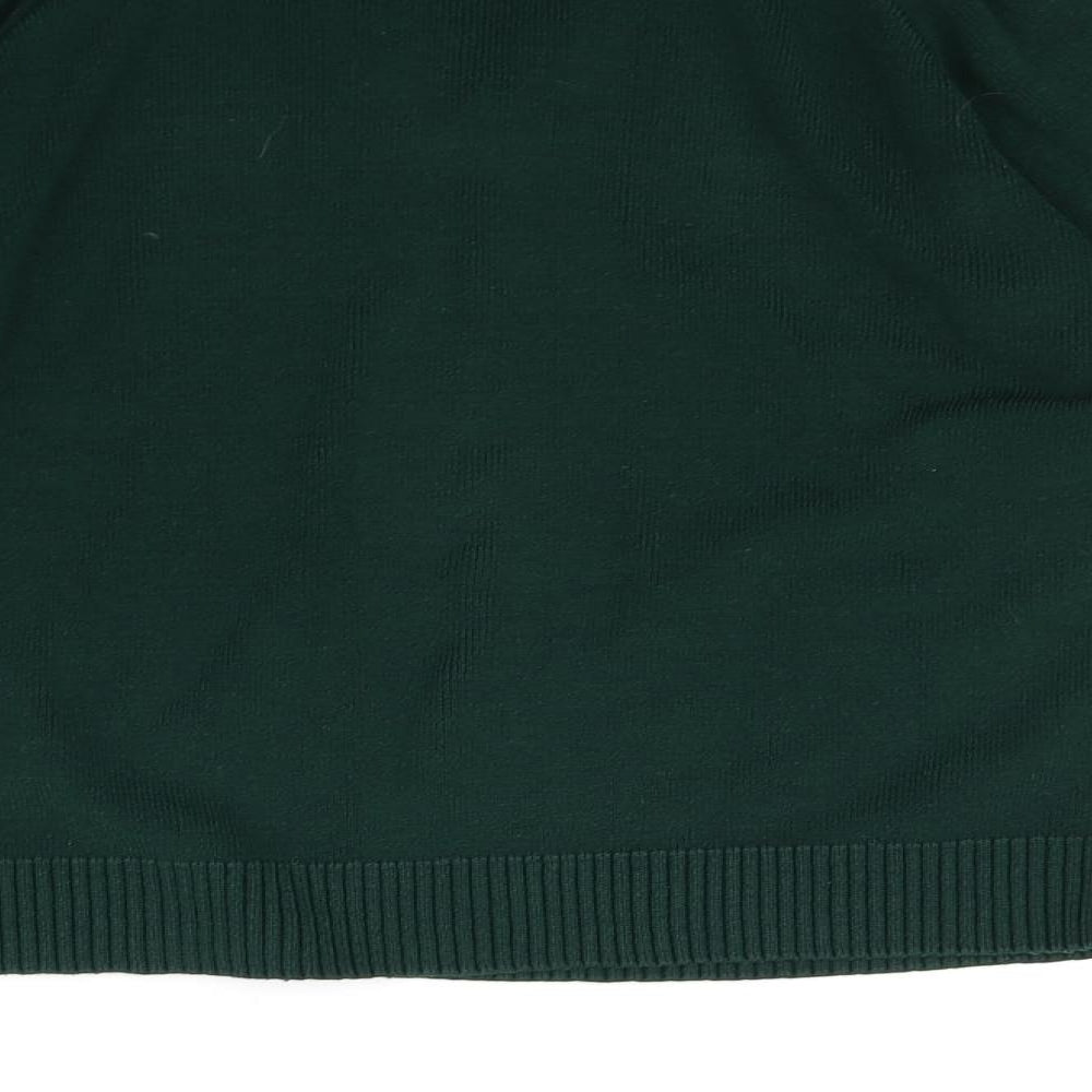 Brand and care label for Uni Form women’s green jumper, size UK 6