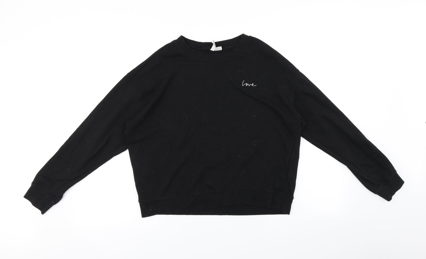 Womens UK Size L H&M Black Pullover Jumper