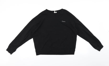 Womens UK Size L H&M Black Pullover Jumper