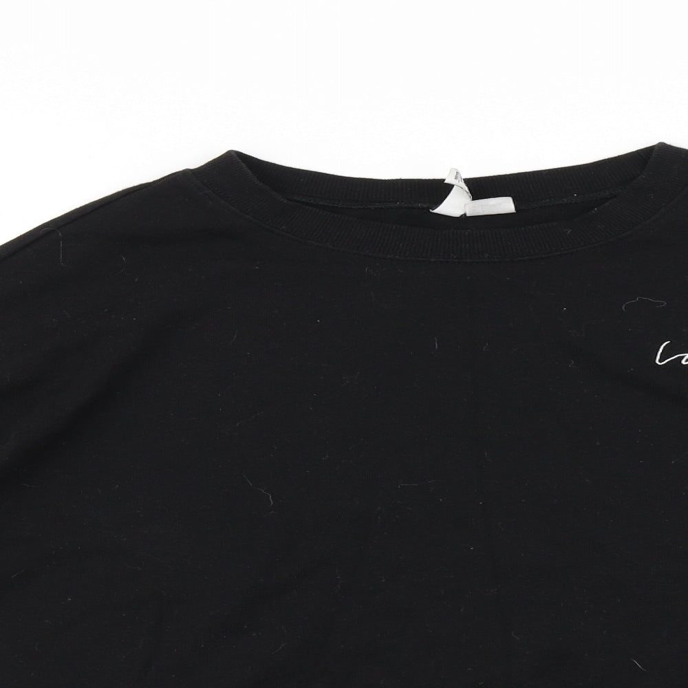 Womens UK Size L H&M Black Pullover Jumper