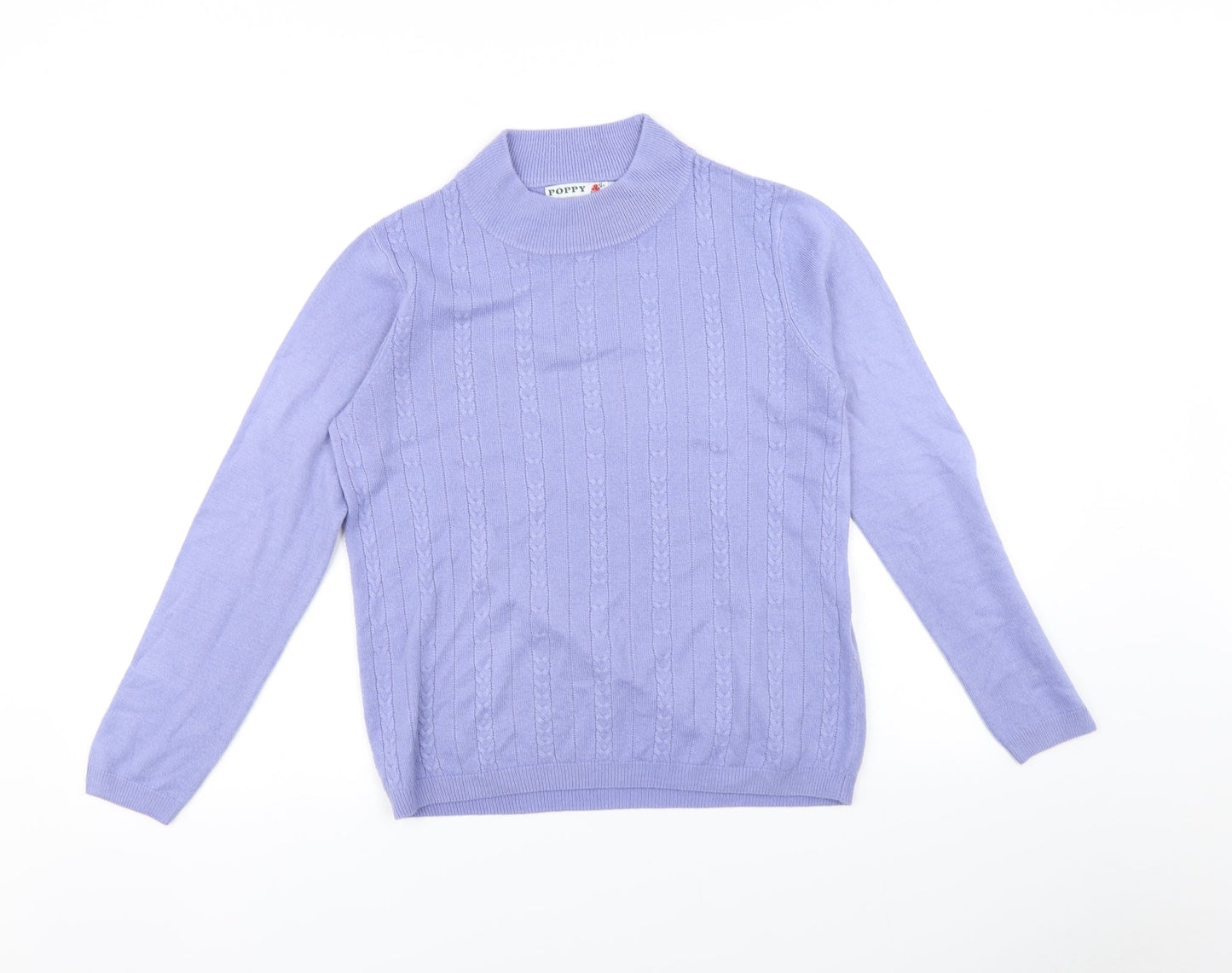 Womens UK Size 10 Poppy Purple Pullover Jumper