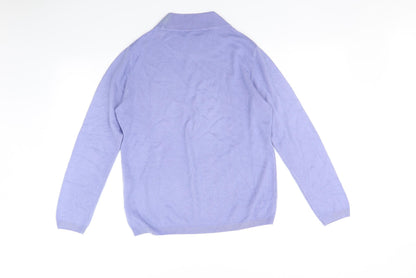 Womens UK Size 10 Poppy Purple Pullover Jumper