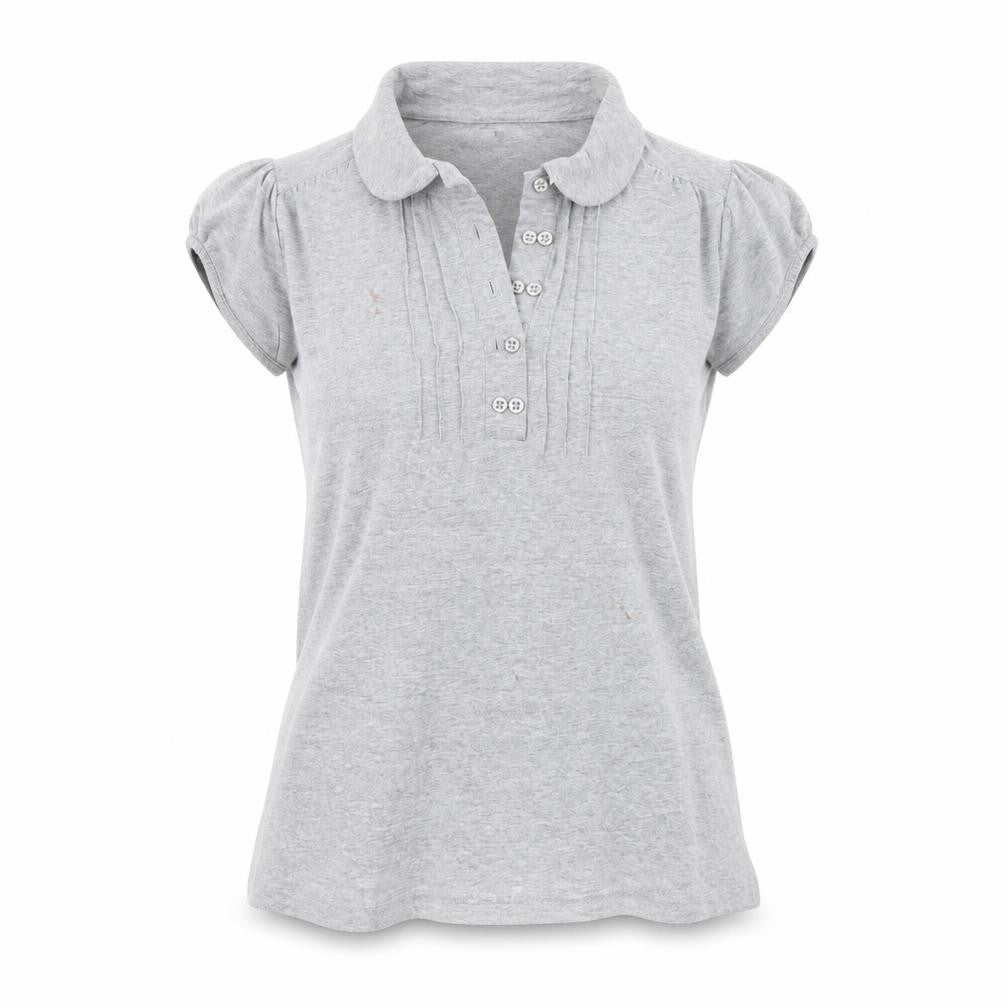 Womens UK Size 12 Marks and Spencer Grey Basic Polo