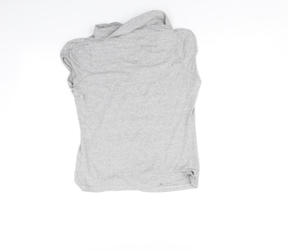 Womens UK Size 12 Marks and Spencer Grey Basic Polo