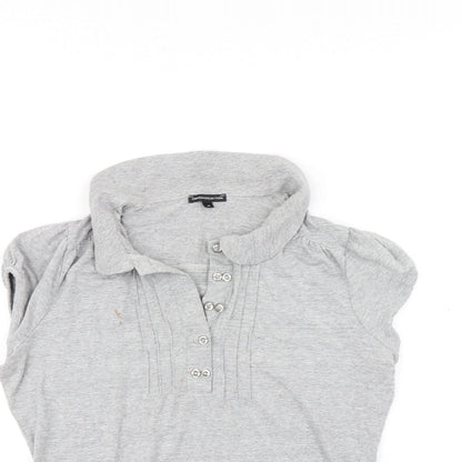 Womens UK Size 12 Marks and Spencer Grey Basic Polo