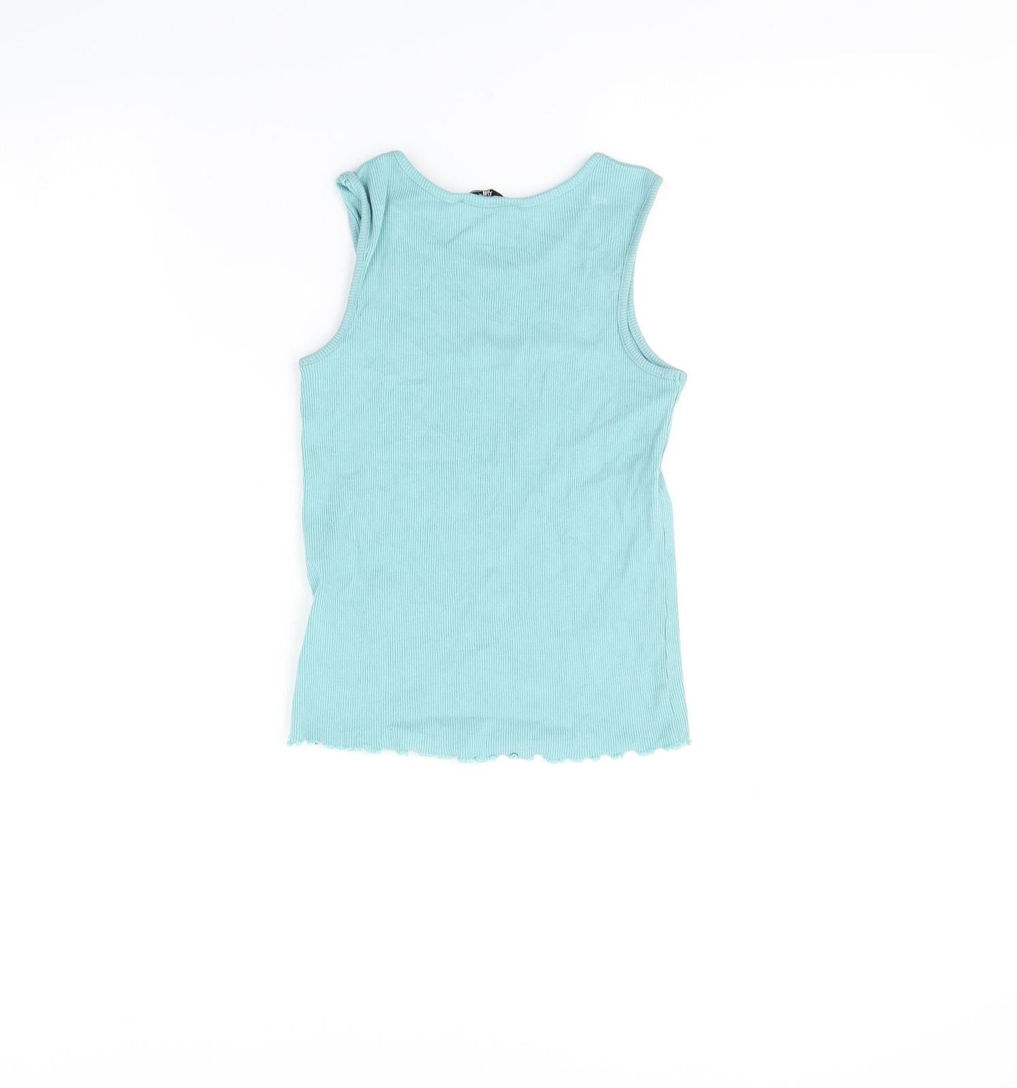 Marks and Spencer Girls Blue   Basic T-Shirt Size 8-9 Years