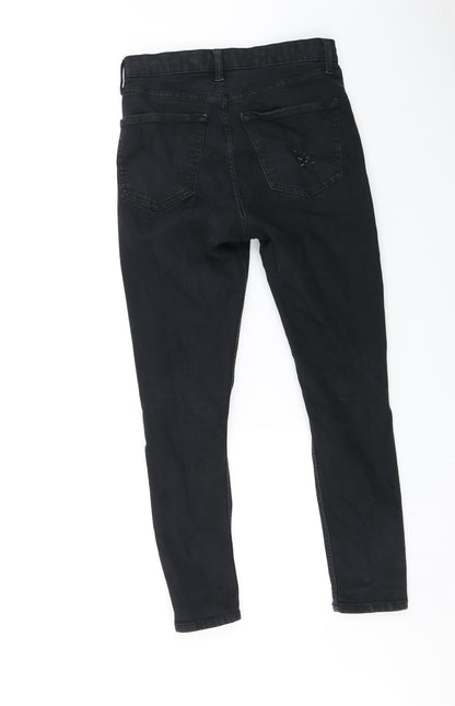 Topshop Womens Black   Skinny Jeans Size 30 in L30 in