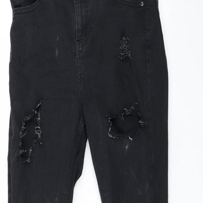 Topshop Womens Black   Skinny Jeans Size 30 in L30 in
