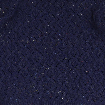 Womens UK Size 10 Red Herring Blue Pullover Jumper