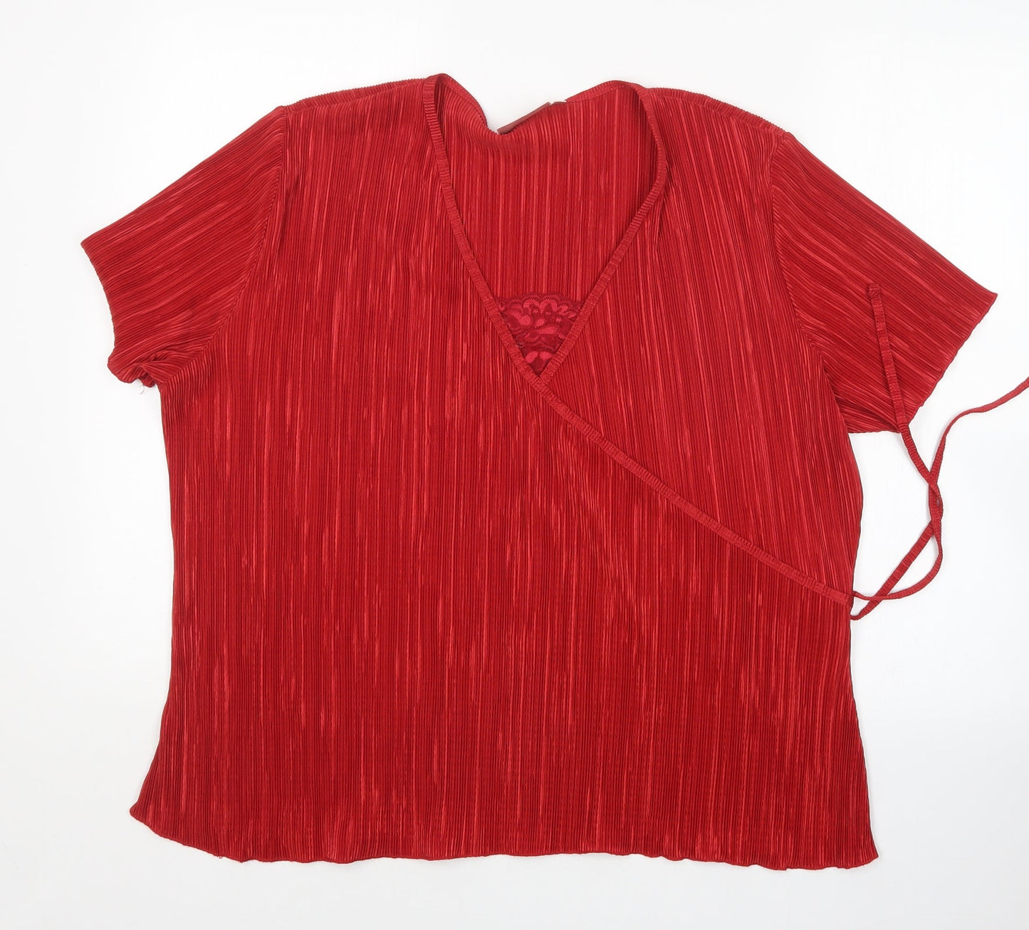 EWM Womens Red   Basic Blouse Size XL