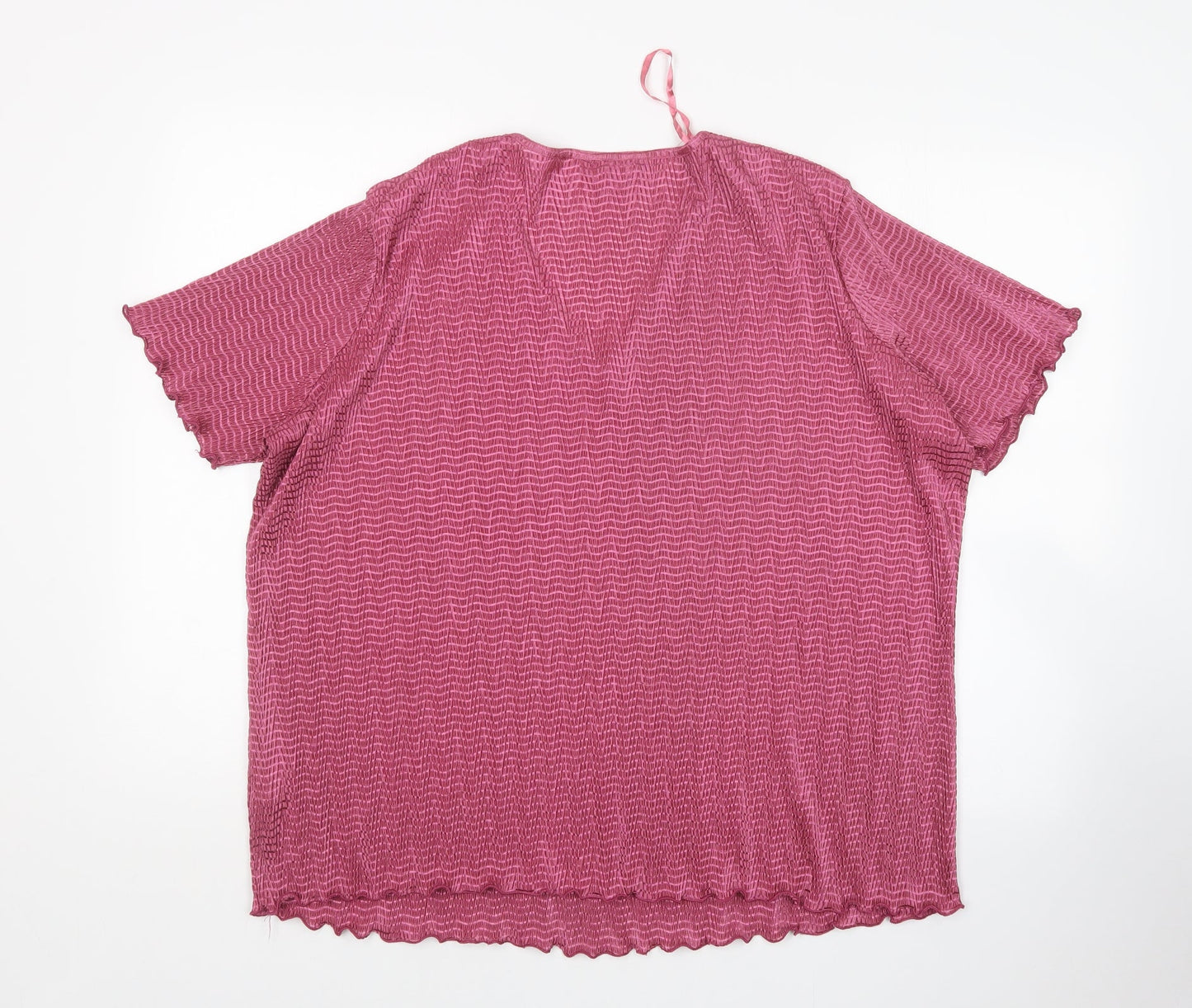 Womens UK Size XL BM Pink Basic Blouse