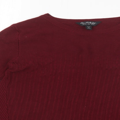 Womens UK Size 10 Miss Selfridge Red Pullover Jumper