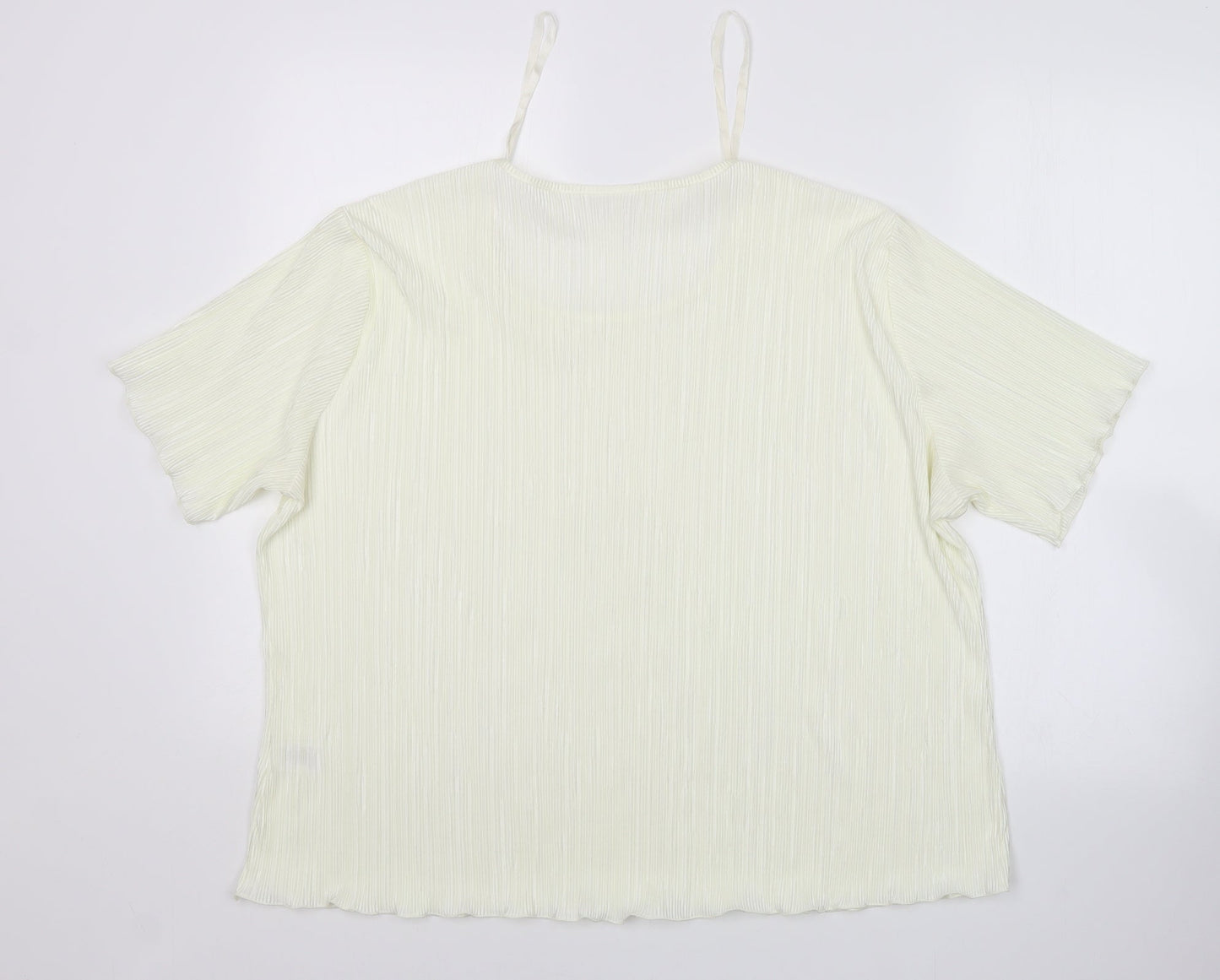 Bonmarche Womens Yellow   Basic Blouse Size XL