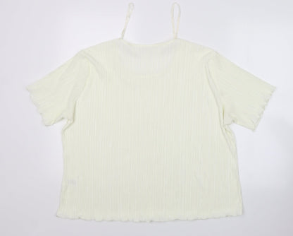 Bonmarche Womens Yellow   Basic Blouse Size XL