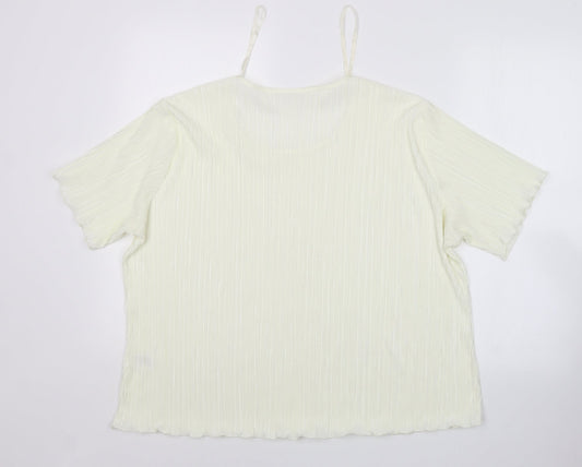 Bonmarche Womens Yellow   Basic Blouse Size XL