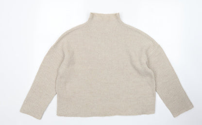 Womens UK Size S Villa Beige Pullover Jumper