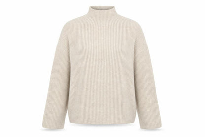 Womens UK Size S Villa Beige Pullover Jumper