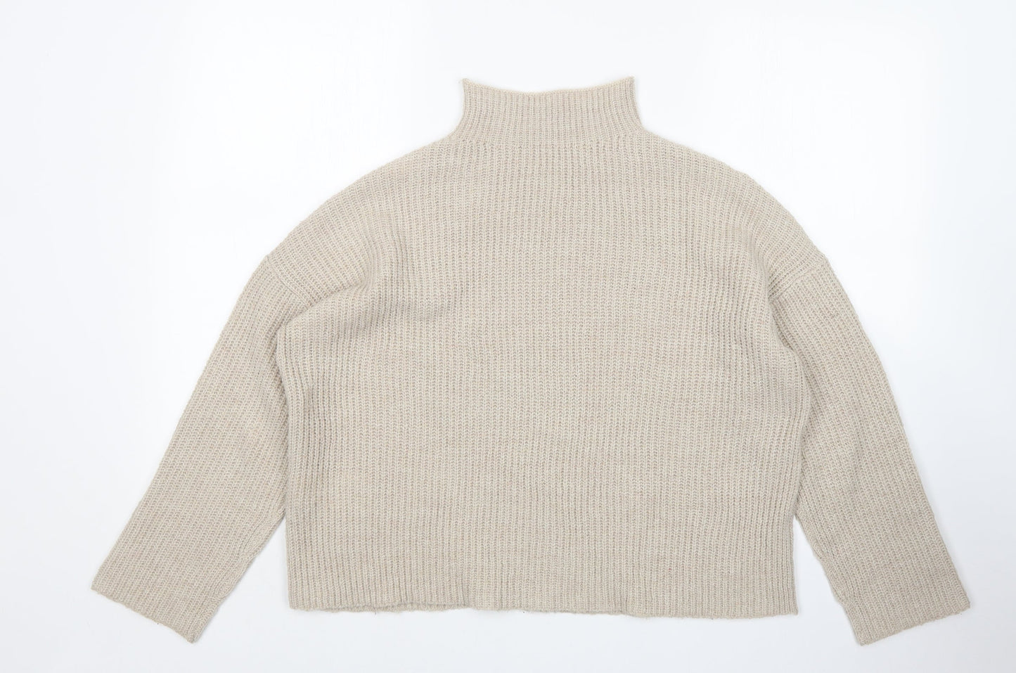 Womens UK Size S Villa Beige Pullover Jumper