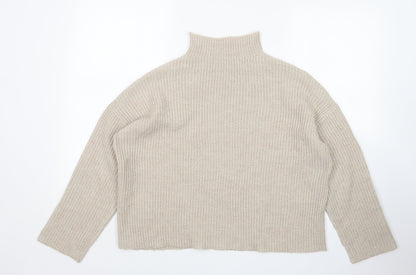 Womens UK Size S Villa Beige Pullover Jumper