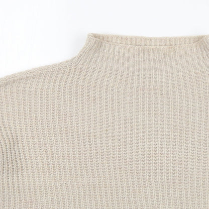 Womens UK Size S Villa Beige Pullover Jumper